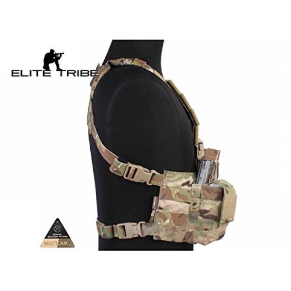 Elite Tribe Airsoft Tactical Vest 3 Tactical Vest Easy Chest Rig Military Carrier Vest Multicam