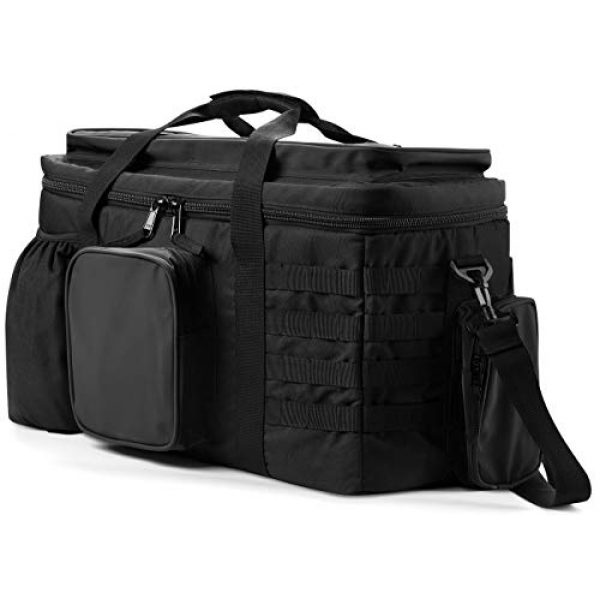 YumyKit Pistol Case 1 YumyKit Pistol Range Bag Tactical-Shooting Large Handguns Duffle Bag, Deluxe Padded Shooting Range Ammo Gear Accessories Pouch for Hunting Shooting Range Sport