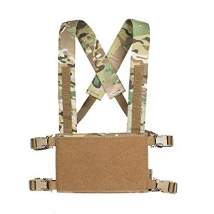 OneTigris Airsoft Tactical Vest 1 OneTigris Chest Rig Tactical Panel Placard Adapter (Multicam)