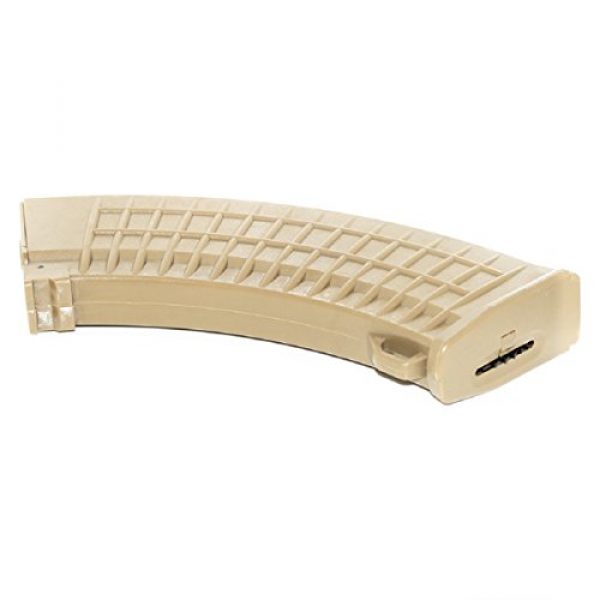 Airsoft Shopping Mall Airsoft Gun Magazine 2 Airsoft Shooting Gear 3pcs Pack CYMA 550rd Hi-Cap Waffle Magazine for AK-Series AEG Khaki Tan