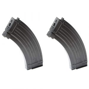 Airsoft Shopping Mall Airsoft Gun Magazine 1 Airsoft Shooting Gear APS 2pcs 500rd Hi-Cap Mag Magazine for CYMA ICS Marui JG AK AEG Black