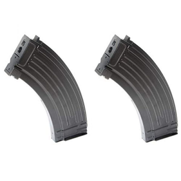 Airsoft Shopping Mall Airsoft Gun Magazine 1 Airsoft Shooting Gear APS 2pcs 500rd Hi-Cap Mag Magazine for CYMA ICS Marui JG AK AEG Black