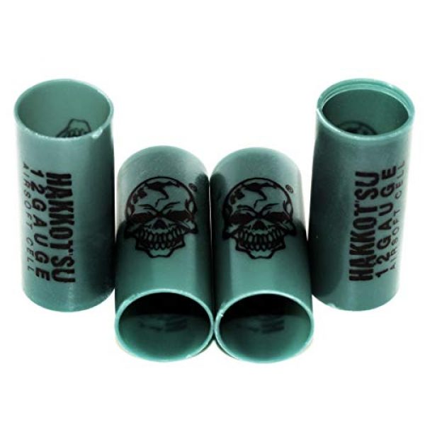 Airsoft Gang Airsoft Gun Magazine 1 Airsoft Parts APS 4pcs CO2 Ejecting Shotgun Shell Replacement Hulls for CAM870 Green