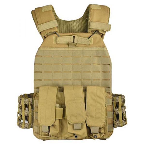 JFFCE Airsoft Tactical Vest 1 JFFCE Tactical Vest Fully Adjustable for Shooting Hunting Outdoor Activities