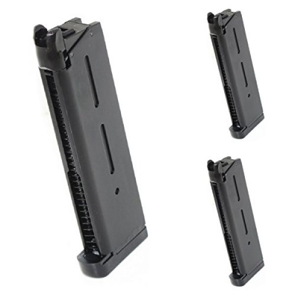 Airsoft Shopping Mall Airsoft Gun Magazine 1 Airsoft Shooting Gear ARMY 3pcs 27rd Mag Magazine For R26 1911 GBB Pistol Black