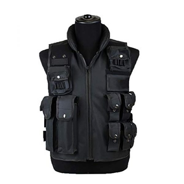 Sutekus Airsoft Tactical Vest 1 Sutekus Tactical Vest for Outdoor Paintball Airsoft Game Combat Training & Costume