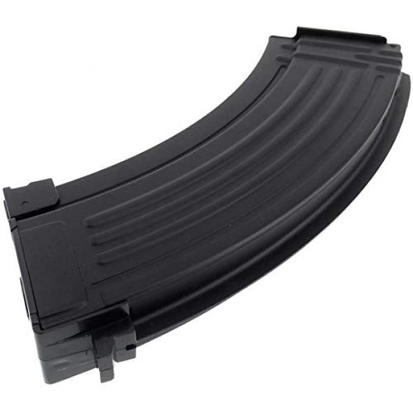SportPro Airsoft Gun Magazine 7 SportPro Jing Gong 520 Round Flash Metal High Capacity Flash Magazine for AEG AK47 AK74 3 Pack Airsoft - Black