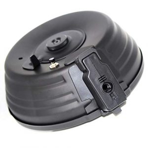 Generic Airsoft Gun Magazine 1 Airsoft Spare Parts CYMA 2500rd Sheet Steel Electric Drum Magazine for AK-Series AEG Black