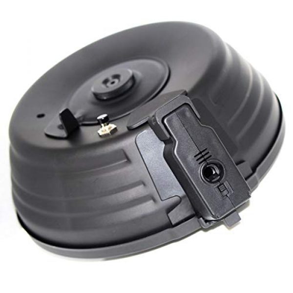 Generic Airsoft Gun Magazine 1 Airsoft Spare Parts CYMA 2500rd Sheet Steel Electric Drum Magazine for AK-Series AEG Black