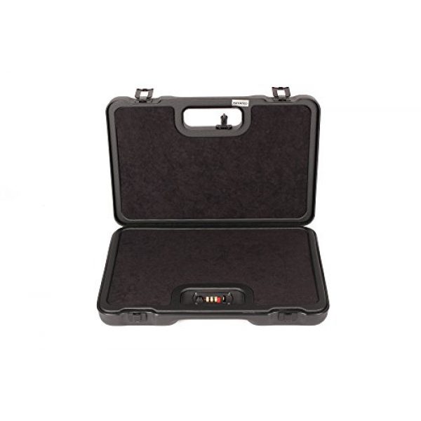 Negrini Cases Pistol Case 2 Negrini Cases 2023UTS/4839 Handgun Case (1 Gun), Black/Black