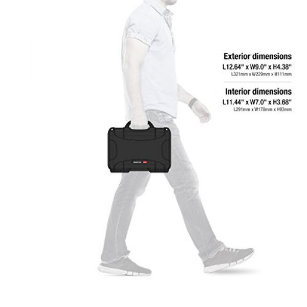 Nanuk Pistol Case 7 Nanuk 909 2UP Waterproof Hard Case w/Custom Foam Insert for Glock Pistols