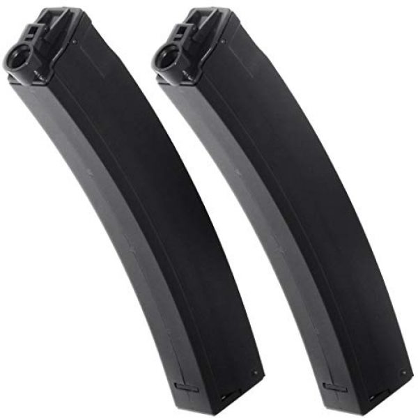 Generic Airsoft Gun Magazine 1 Airsoft Spare Parts 2pcs 250rd Hi-Cap Mag Magazine for JG Golden Eagle 6851 MP5 Series AEG Black
