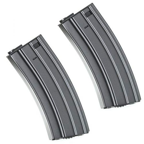 Airsoft Gang Airsoft Gun Magazine 1 Airsoft Parts CYMA 2pcs 450rd Winding Hi-Cap Mag Magazine for M4 M16 Series Black