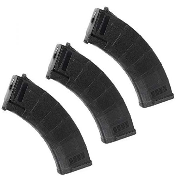 Generic Airsoft Gun Magazine 1 Airsoft Spare Parts CYMA 3pcs 200rd Polymer Mid-Cap Magazine for CYMA APS D-Boys ICS JG G&P Tokyo Marui AK Series AEG Black