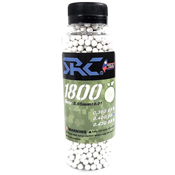 SRC Airsoft BB 2 SRC 0.40G Perfect [BIO Heavy] BB Tested Precision Biodegradable 6mm Airsoft BBS