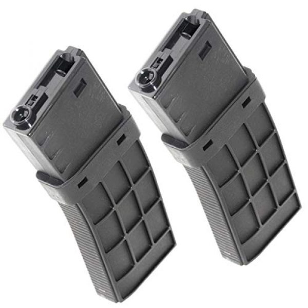 Airsoft Gang Airsoft Gun Magazine 1 Airsoft Parts CYMA 2pcs 450rd Waffle Mag Hi-Cap Magazine for APS D-Boys Tokyo Marui ICS Classic Army G&P M4 M16 Series AEG Black