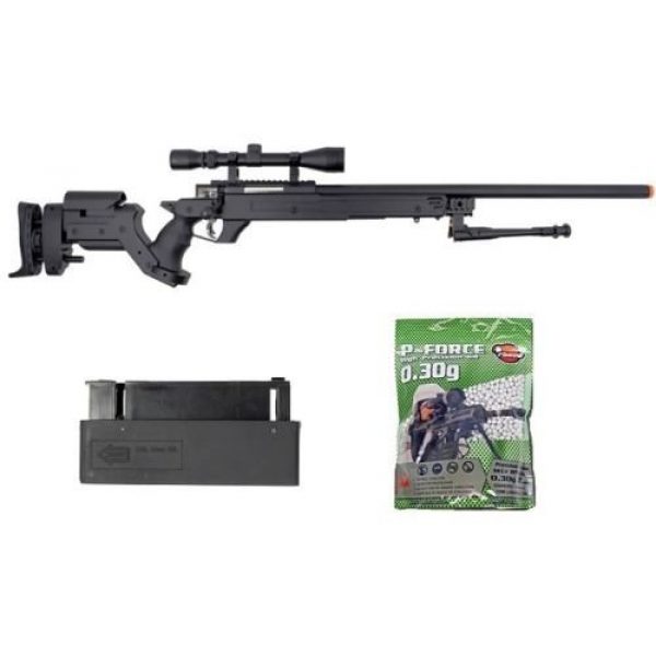 Well Airsoft Rifle 1 Well awn aps2 airsoft sniper rifle bi-pod scope 3,300 .30g bb's extra magazine(Airsoft Gun)