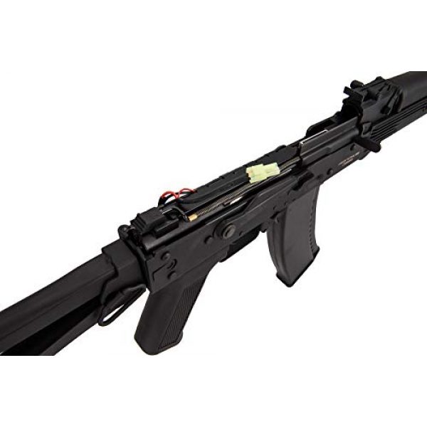 Lancer Tactical Airsoft Rifle 6 Lancer Tactical AK-Series AKS-105 AEG Airsoft Rifle with Skeleton Foldable Stock Black