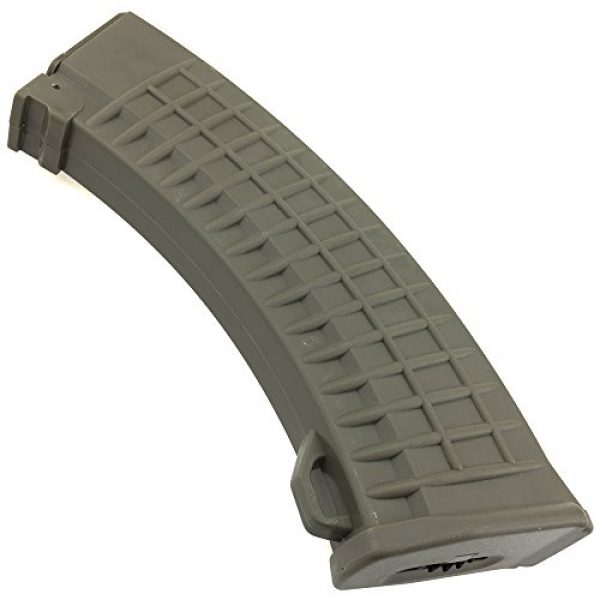 SportPro Airsoft Gun Magazine 6 SportPro 550 Round Polymer Thermold Waffle High Capacity Magazine for AEG AK47 AK74 Airsoft - Dark Earth