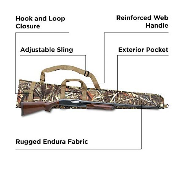 Allen Company Rifle Case 5 Floating Shotgun Case for Waterfowl Hunters, Realtree MAX-5, Fits Shotguns up to 52"