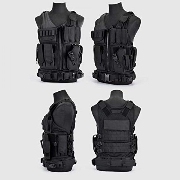 BGJ Airsoft Tactical Vest 4 BGJ Army Tactical Equipment Military Molle Vest Hunting Armor Vest Airsoft Gear Paintball Combat Protective Vest Camping Equipm