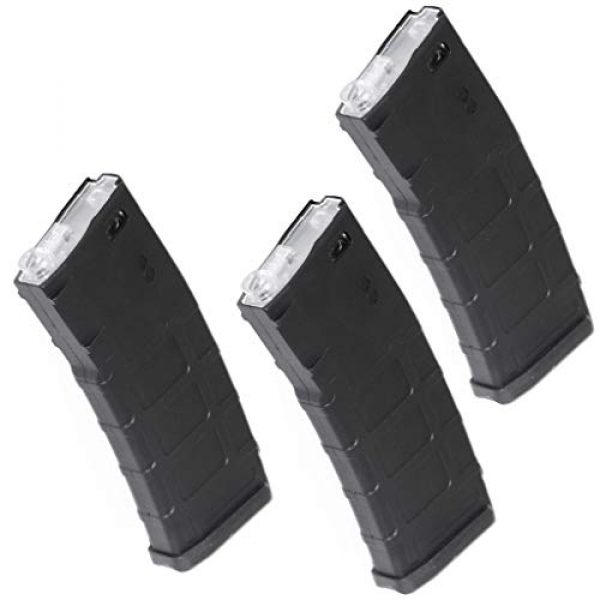 Airsoft Gang Airsoft Gun Magazine 1 Airsoft Parts CYMA 3pcs 160rd Polymer Waffle Mag Mid-Cap Magazine for CYMA, E&C, APS, D-Boys, ICS, Classic Army, G&P, Tokyo Marui M4 M16 Series AEG Black