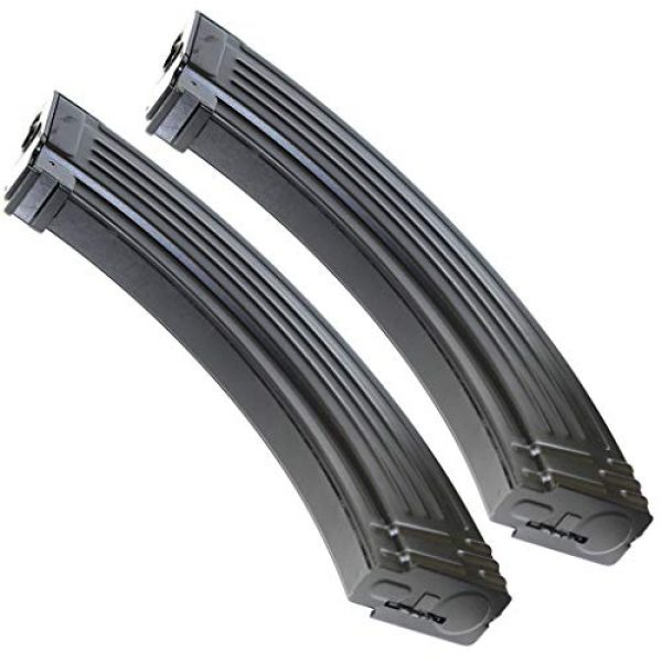 Generica Airsoft Gun Magazine 1 Airsoft Spare Parts 2pcs Pack CYMA 800rd Hi-Cap Long Magazine for AK-Series AEG Black
