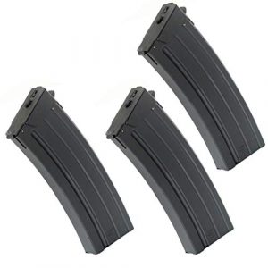 Airsoft Gang Airsoft Gun Magazine 1 Airsoft Parts CYMA 3pcs 130rd Mag Magazine for CM043 GALIL AEG Black
