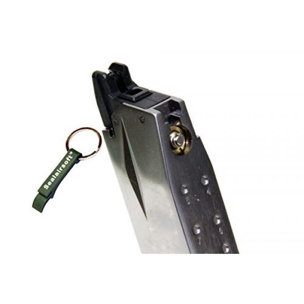 WE Airsoft Gun Magazine 2 WE 26rds Gas Airsoft Magazine XDM GBB Series Black -Mobile Ring Included