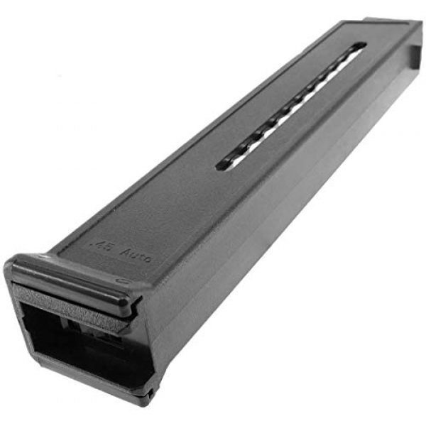 SportPro Airsoft Gun Magazine 7 SprotPro Army Force 400 Round Metal High Capacity Magazine for AEG UMP Airsoft - Black