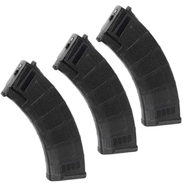 Airsoft Gang Airsoft Gun Magazine 1 Airsoft Parts CYMA 3pcs 200rd Polymer Mid-Cap Magazine for CYMA APS D-Boys ICS JG G&P Tokyo Marui AK Series AEG Black