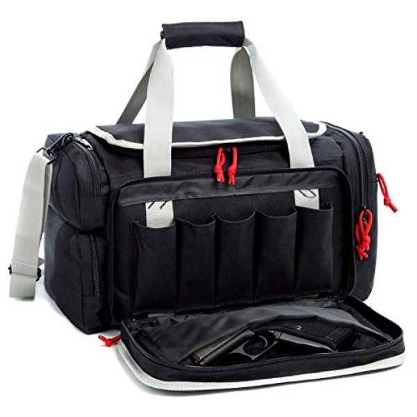 AUMTISC Pistol Case 1 AUMTISC Pistol Range Bag Tactical Shooting Gun Range Bag with Penty of Room for Handguns Lightweight Durable