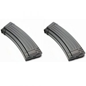 Airsoft Shopping Mall Airsoft Gun Magazine 1 Airsoft Shooting Gear 2pcs Pack CYMA 140rd Mid-Cap Metal Magazine for AK-Series AEG Black