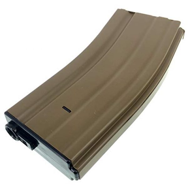 SportPro Airsoft Gun Magazine 7 SportPro 140 Round Metal Medium Capacity Magazine for AEG M4 M16 Airsoft - Dark Earth