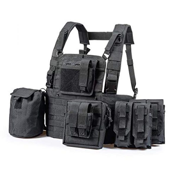 GXYWAN Airsoft Tactical Vest 3 GXYWAN Tactical CS Field Vest Paintball Training Air Gun Super Light Breathable Combat Adjustable Vest