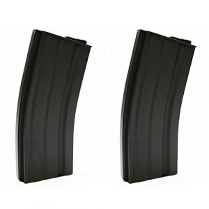 Airsoft Shopping Mall Airsoft Gun Magazine 1 Airsoft Shooting Gear 2pcs Pack E&C 160rd Mid-Cap Magazine for M-Series AEG Black