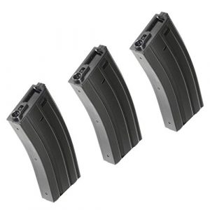 Generica Airsoft Gun Magazine 1 Airsoft Spare Parts APS 3pcs 300rd Hi-Cap Magazine for APS M4 M16 UAR Tokyo Marui Matrix G&P CYMA E&C D-Boys M4 M16 Series AEG Black