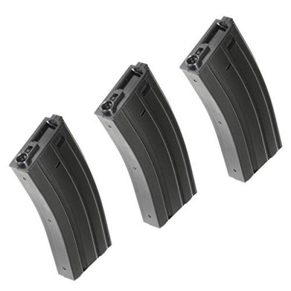 Generica Airsoft Gun Magazine 1 Airsoft Spare Parts APS 3pcs 300rd Hi-Cap Magazine for APS M4 M16 UAR Tokyo Marui Matrix G&P CYMA E&C D-Boys M4 M16 Series AEG Black