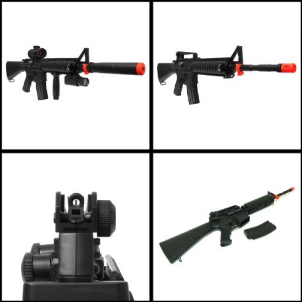 Double Eagle Airsoft Rifle 2 Electric Double Eagle Silenced m83b1 Tactical m4 Assault Rifle fps-200 Airsoft Gun(Airsoft Gun)