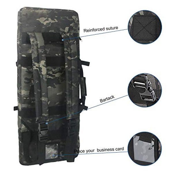 XWLSPORT Rifle Case 4 XWLSPORT Rifle Case Double Tactical Rifle Bag Gun Cases for Rifles