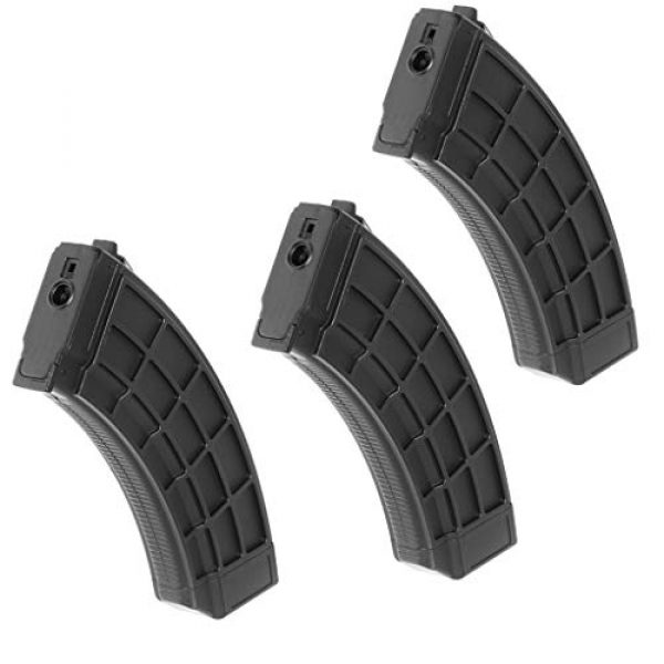 Airsoft Gang Airsoft Gun Magazine 1 Airsoft Parts CYMA 3pcs 200rd Polymer Mid-Cap Magazine for CYMA APS D-Boys ICS JG G&P Tokyo Marui AKM/AK Series AEG Black