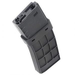 Generica Airsoft Gun Magazine 1 Airsoft Spare Parts CYMA 450rd Waffle Mag Hi-Cap Magazine for APS D-Boys Tokyo Marui ICS Classic Army G&P M4 M16 Series AEG Black