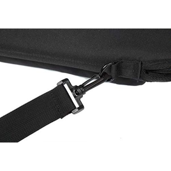 LCK Rifle Case 4 LCK 2 Colors 44/48/52 Inch Rifle Case Extreme Shotgun Case for Scoped Rifles Waterproof Rifle Bag Soft Outdoor Tactical Carbine Cases Adjustable Sling Shotgun Case