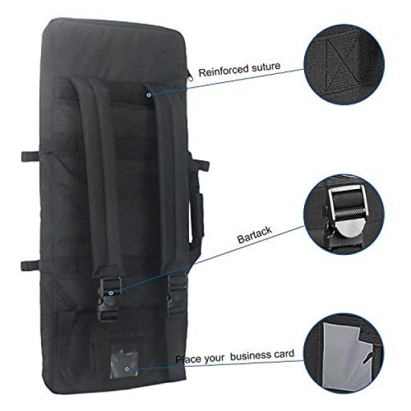Paladins Rifle Case 3 Paladins Gun Case Rifle Bag Double Rifle Case with Magazine Pockets 32/48 inch