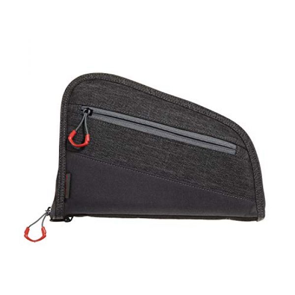 Allen Company Pistol Case 1 Allen Company 9 inch Auto-Fit 2.0 Handgun Case, Gray/Red