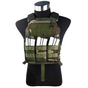 BGJ Airsoft Tactical Vest 1 BGJ Outdoor Tactical Vest Woodland 500D Cordura Domestic Fabric