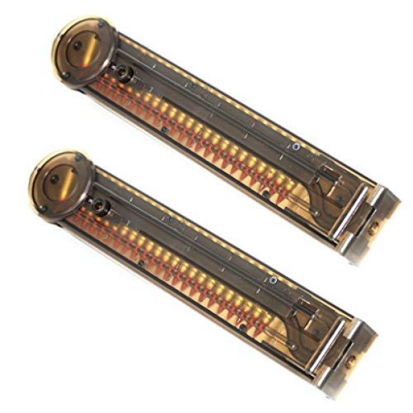 Airsoft Gang Airsoft Gun Magazine 1 Airsoft Parts 2pcs Pack CYMA 68rd Mid-Cap Magazine for P90 Series AEG