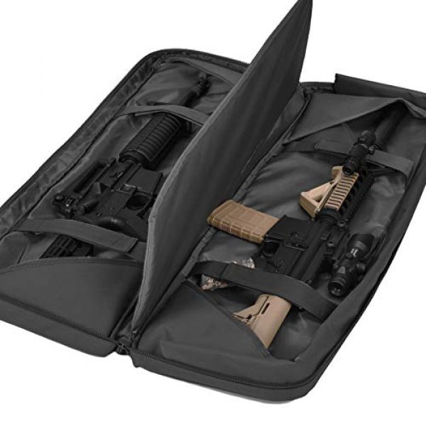 BOW-TAC Rifle Case 2 BOW-TAC Double Long Rifle Gun Case Bag Tactical Rifle Backpack Pistol Soft Firearm Transportation Carbine Case - Lockable Compartment 36",42",46"
