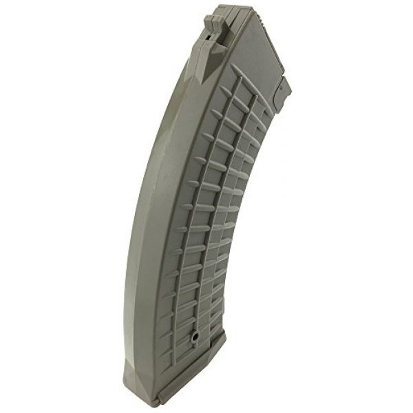 SportPro Airsoft Gun Magazine 5 SportPro 550 Round Polymer Thermold Waffle High Capacity Magazine for AEG AK47 AK74 Airsoft - Dark Earth
