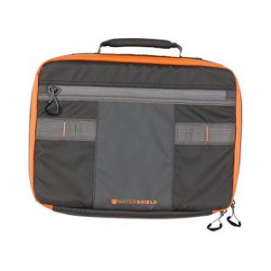 Allen Company Pistol Case 1 Reservoir Attache Pistol Case by Allen, 14 inch, with WaterShield Technology, Waterproof Fabric and Zippers, Holds 2 Oversized Pistols with Optics and Magazines, 2 Zippered Pockets, Gray